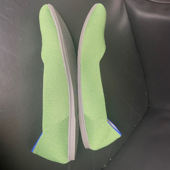Rothys The Point Grass Green Rounded Toe Knit Flats Womens Size 7 - Picture 2 of 6